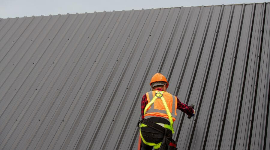 Professional metal roof installation services in Walters, OK